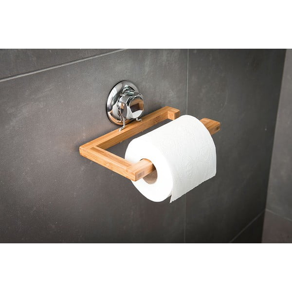 Porta carta igienica da parete in bambù Spa - Compactor-image-1