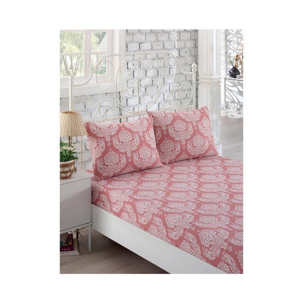 Set di lenzuolo elastico e 2 federe Ugo, 160 x 200 cm - Mijolnir