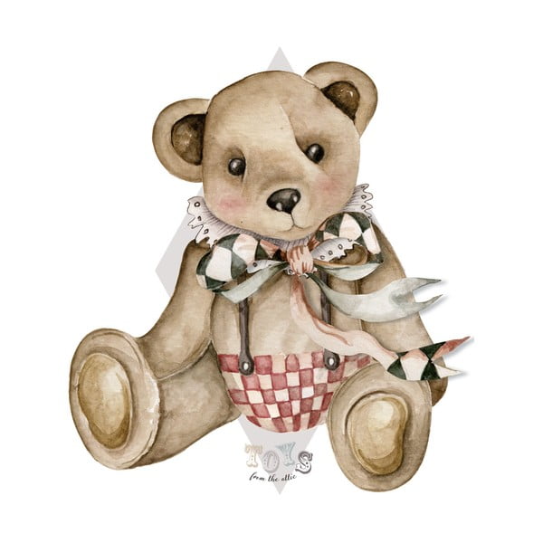 Adesivo murale per bambini Grande Orso Theodore Toys from the Attic - Dekornik