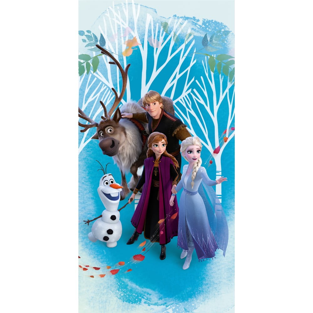 Asciugamano per bambini blu in cotone 70x140 cm Frozen "Blue" – Jerry Fabrics | Asciugamani per bambini