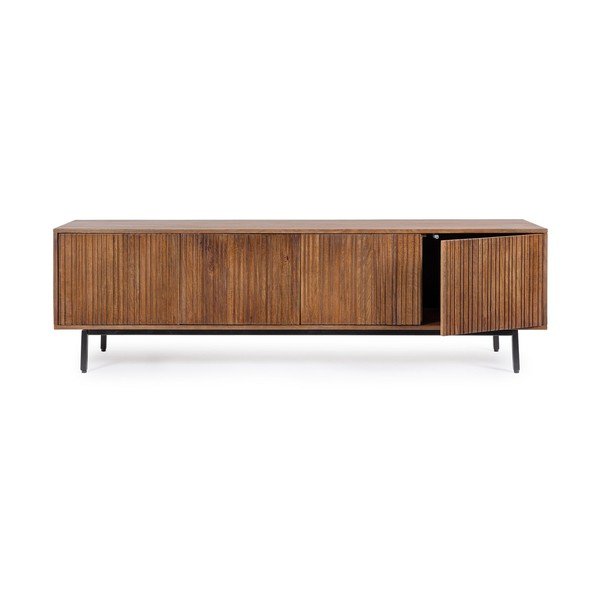Mobile TV di colore naturale in mango massiccio 170x50x40 cm Tadita – Bizzotto-image-3