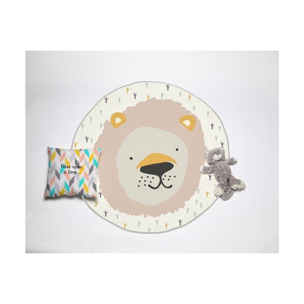Dětský koberec Little Nice Things Lion, ⌀ 120 cm-image-3