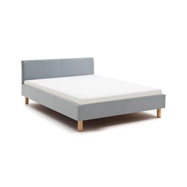 Letto singolo imbottito blu/grigio rete non inclusa 120x200 cm Lena – Meise Möbel