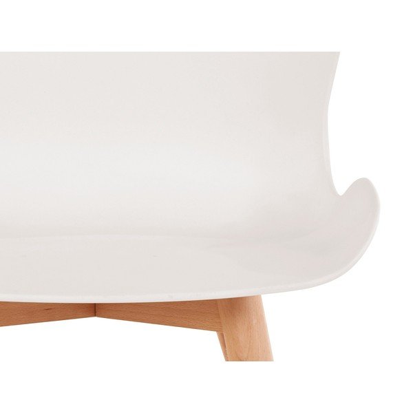 Set di sedie da pranzo in plastica bianca 2 pz Lance - Støraa-image-3