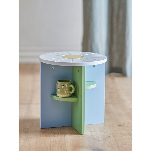 Sgabello per bambini verde chiaro/azzurro Latti – Bloomingville Mini-image-1