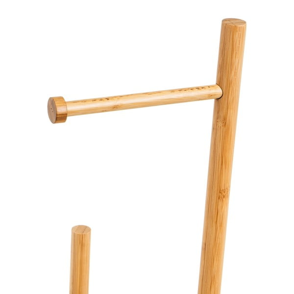 Porta carta igienica in bambù in colore naturale - Casa Selección-image-1