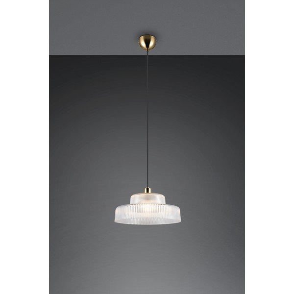 Lampadario con paralume in vetro ø 35 cm Abella – Reality-image-1