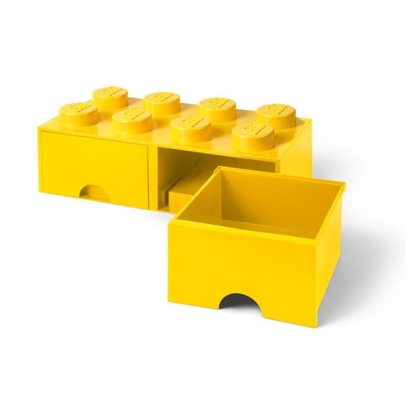 Contenitore giallo con due cassetti - LEGO®