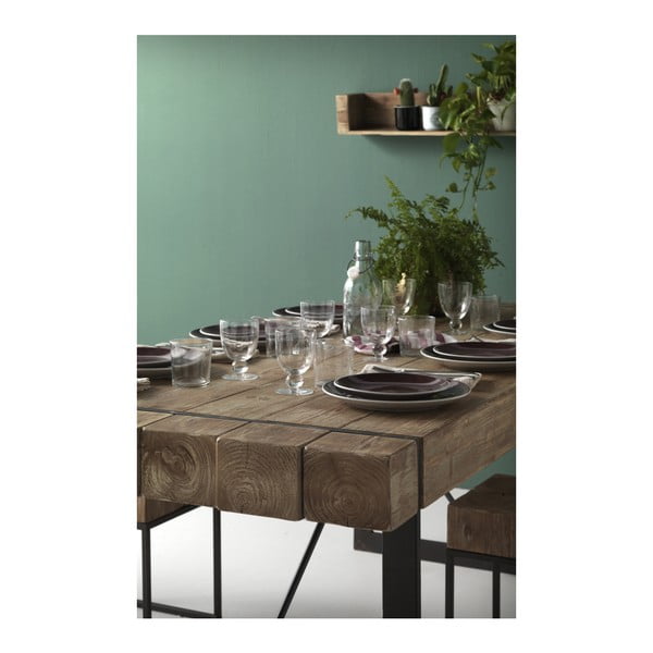 Tavolo da pranzo con gambe in metallo Robusto, 200 x 90 cm - Geese-image-2