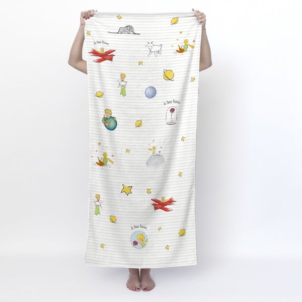 Asciugamano bianco per bambini 70x150 cm Son monde - Mr. Fox-image-1