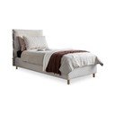 Letto singolo imbottito beige con rete 90x200 cm Sleepy Luna - Miuform
