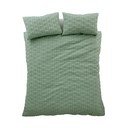 Set copripiumino e federa verde per letto singolo 135x200 cm Tamba Leaf – Pineapple Elephant