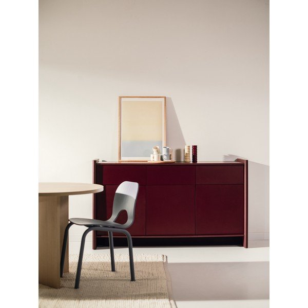 Credenza burgundy 160x91x46 cm Rali – noo.ma-image-1