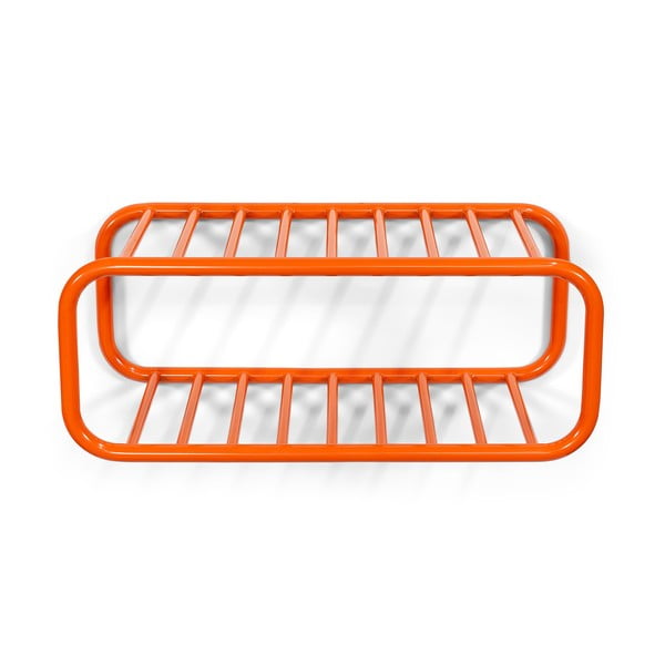 Scarpiera arancione in metallo da parete 72x28x35 cm Retro – Spinder Design-image-2