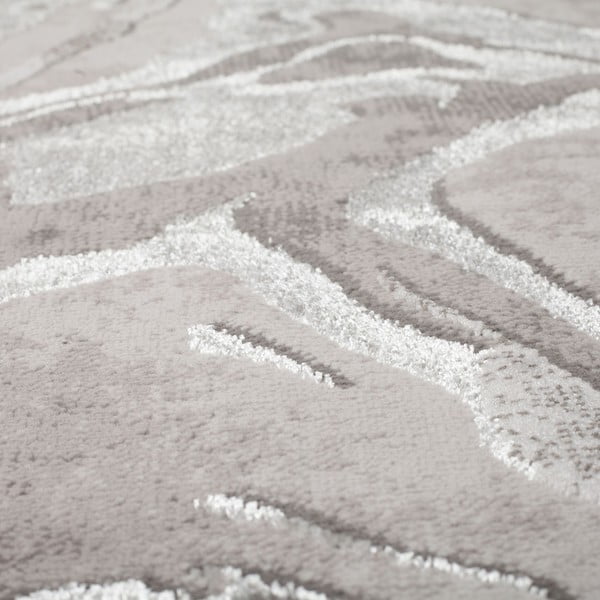 Tappeto grigio/argento 160x230 cm Marbled - Flair Rugs-image-3