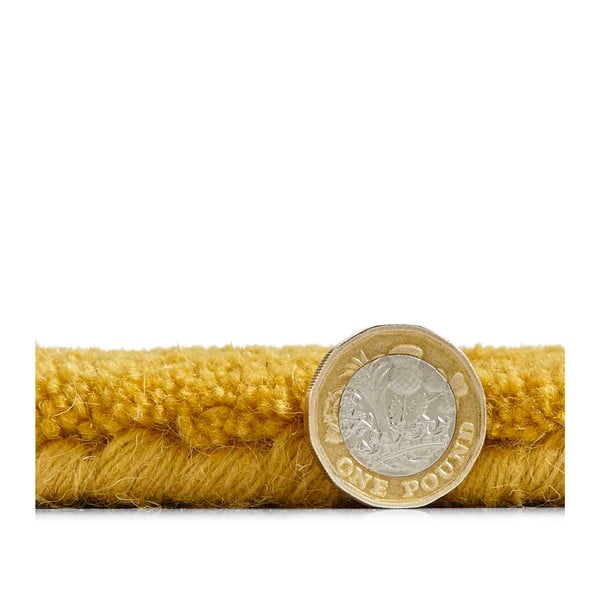 Tappeto di lana giallo senape , 120 x 170 cm Kasbah - Think Rugs-image-2