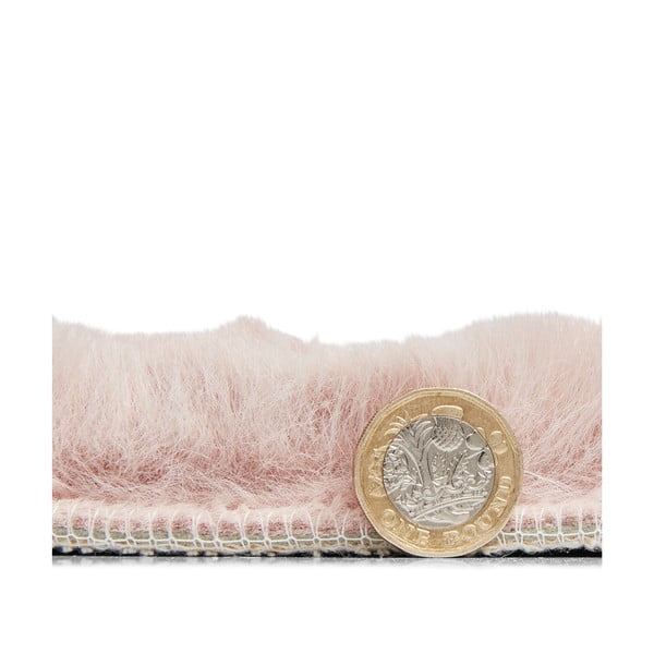 Tappeto rosa , ⌀ 120 cm Teddy - Think Rugs-image-3
