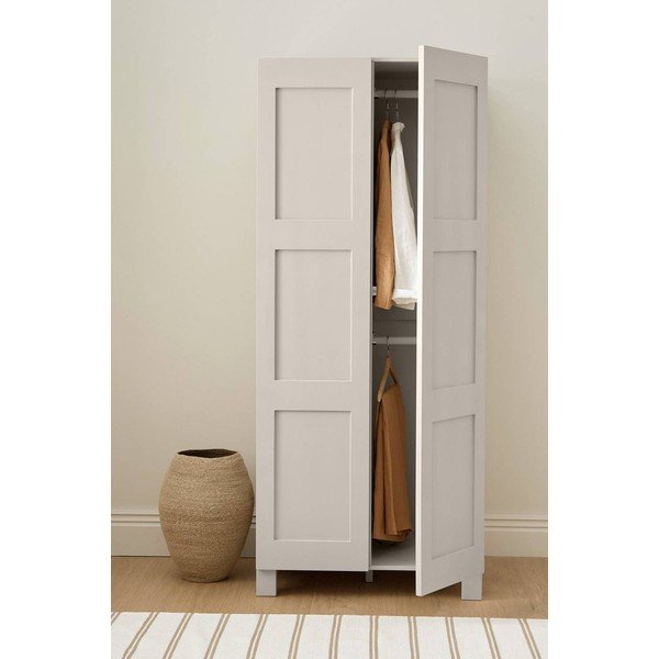 Armadio greige in MDF da appendere 80x190x61 cm Ben – Ellos Home-image-1