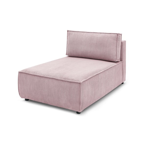 Modulo divano in velluto a coste variabile rosa chiaro Nihad modular - Bobochic Paris