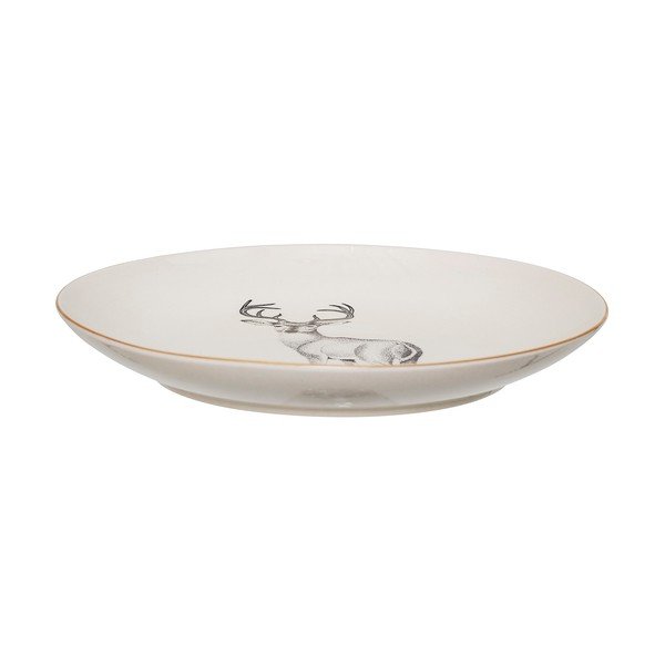 Piatto in gres bianco , ⌀ 25 cm Noel - Bloomingville-image-1