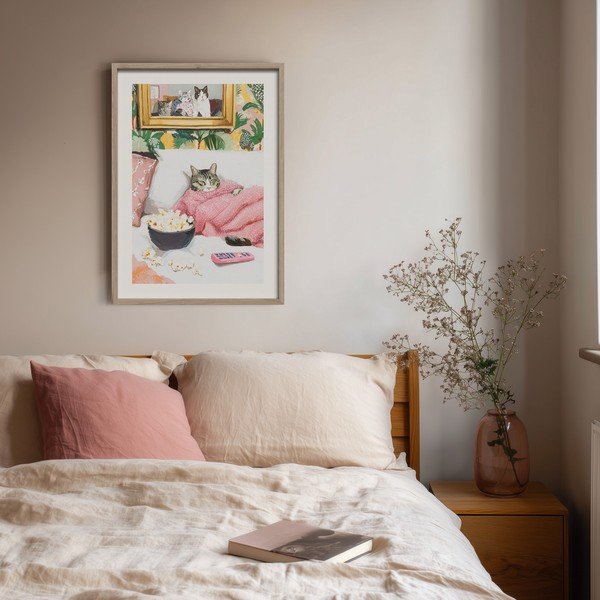 Dipinto stampato con cornice inclusa 50x70 cm Friday Evening – Styler-image-1