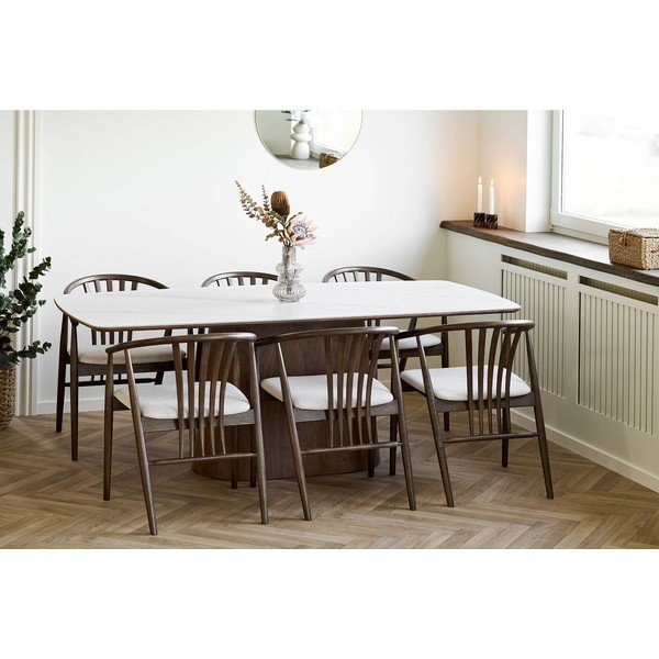 Tavolo da pranzo con piano in ceramica 90x200 cm Noli – House Nordic-image-1