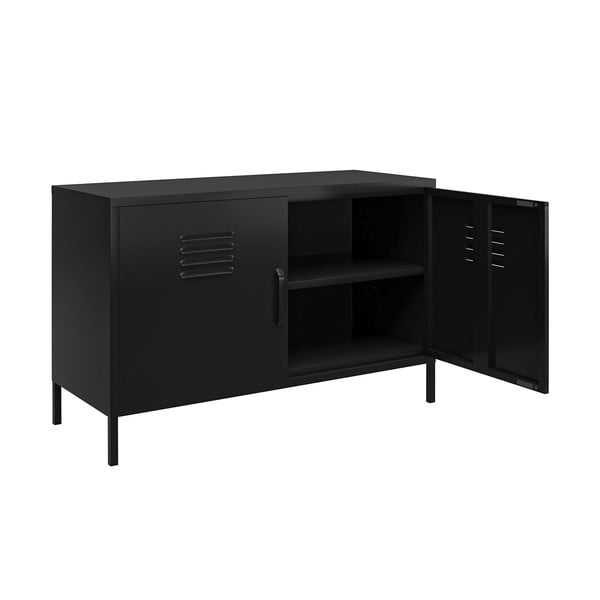 Mobile in metallo nero 100x64x40 cm Mission District - Støraa-image-2