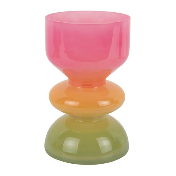 Vaso arancione/rosa in vetro (altezza totale 20,5 cm) Funky Vibes – PT LIVING