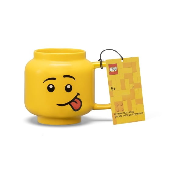 Tazza per bambini in ceramica gialla 530 ml Head - LEGO®-image-3