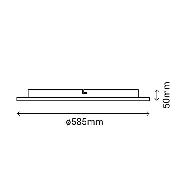 Apparecchio da soffitto bianco , ø 58,5 cm Alba - SULION-image-2