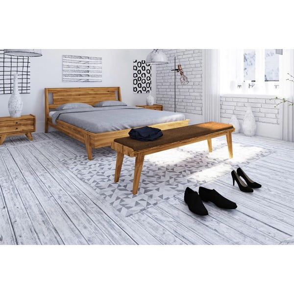 Panchina in rovere con seduta arancione Retro - The Beds-image-3