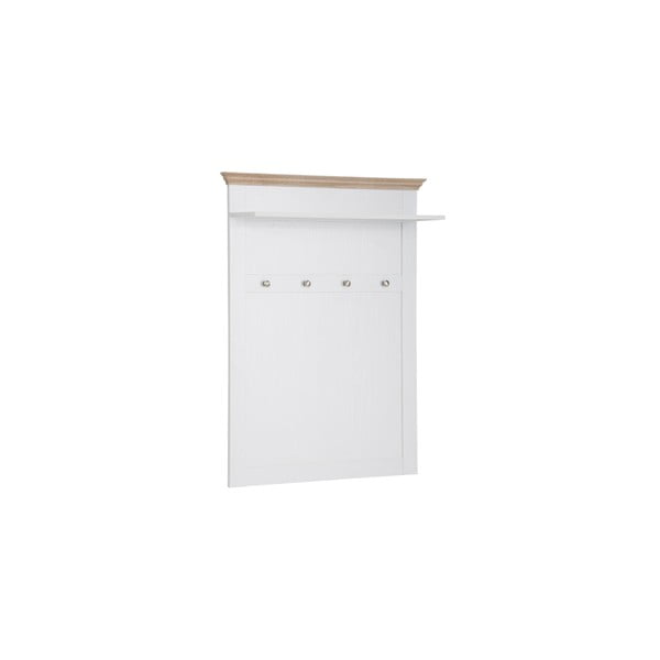 Appendiabiti da parete bianco con dettagli in rovere Bruce - Støraa-image-1
