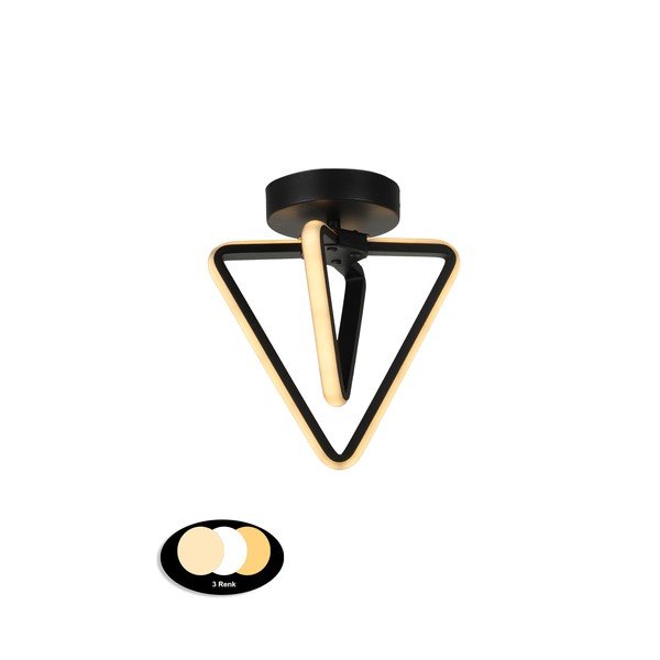 Plafoniera LED nera in metallo Baris – Squid Lighting-image-2