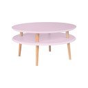 Tavolino rosa UFO, Ø 70 cm - Ragaba