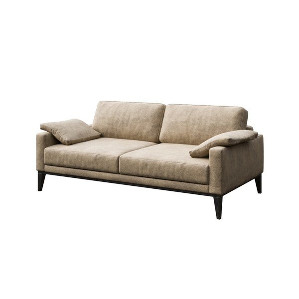 Divano Musso in similpelle beige, 173 cm - MESONICA-image-2
