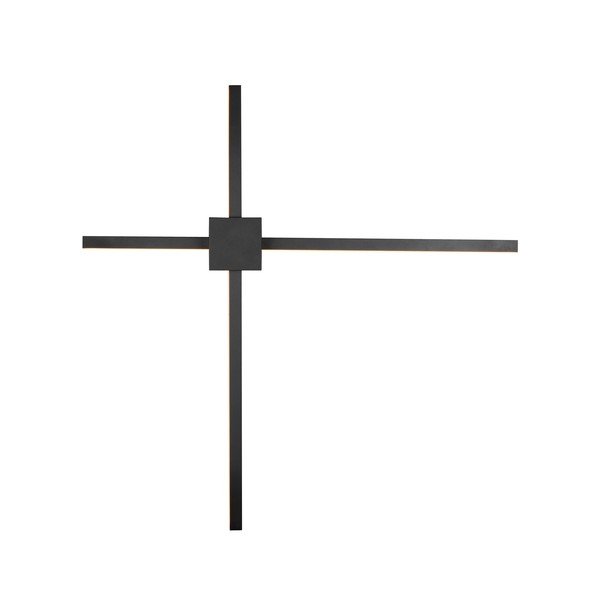 Lampada da parete LED nera opaca con intensità regolabile Cassino – Trio