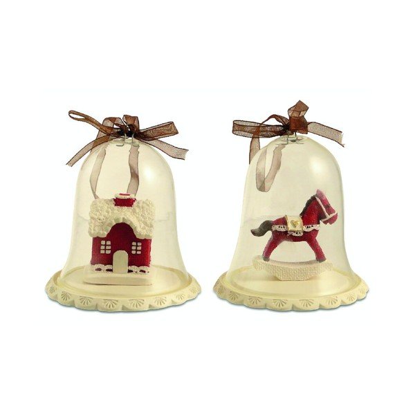 Set 4 dekorací Xmas Bell