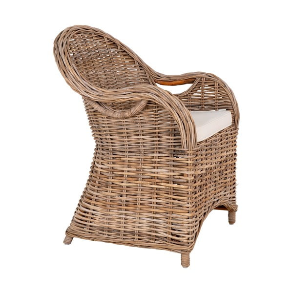 Set di sedie da giardino in rattan di colore naturale 2 pz Larisa - House Nordic-image-4