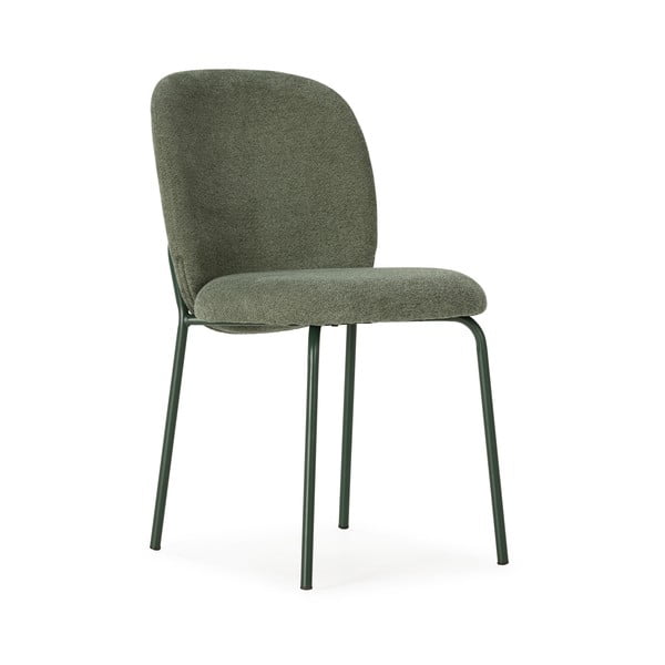 Sedie da pranzo in set verdi imbottite 4 pz Daia – Marckeric