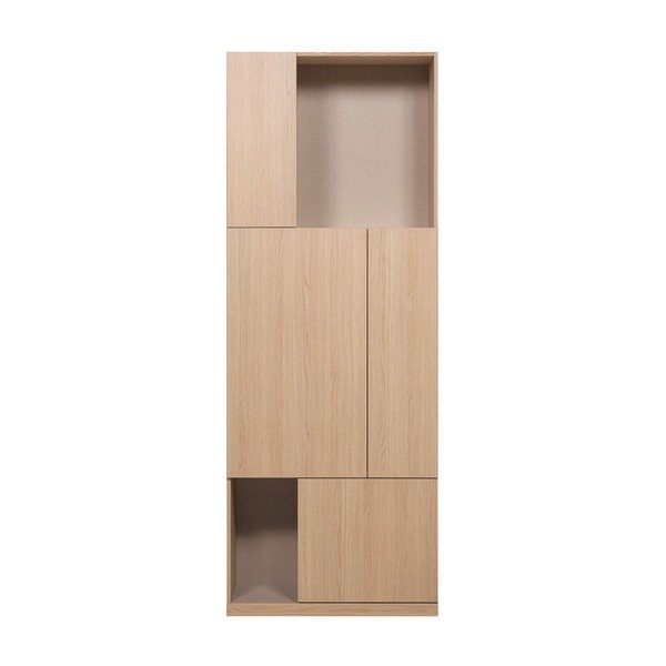 Mobile componibile di colore naturale 80x215 cm Build – WOOOD