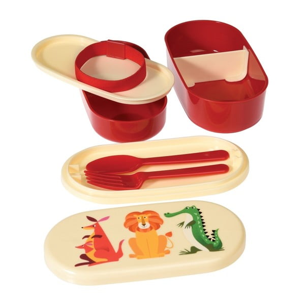 Cestino per il pranzo Colourful Creatures - Rex London-image-3