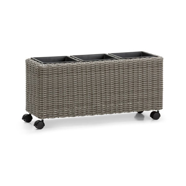 Vaso da giardino grigio naturale - Bonami Essentials-image-2