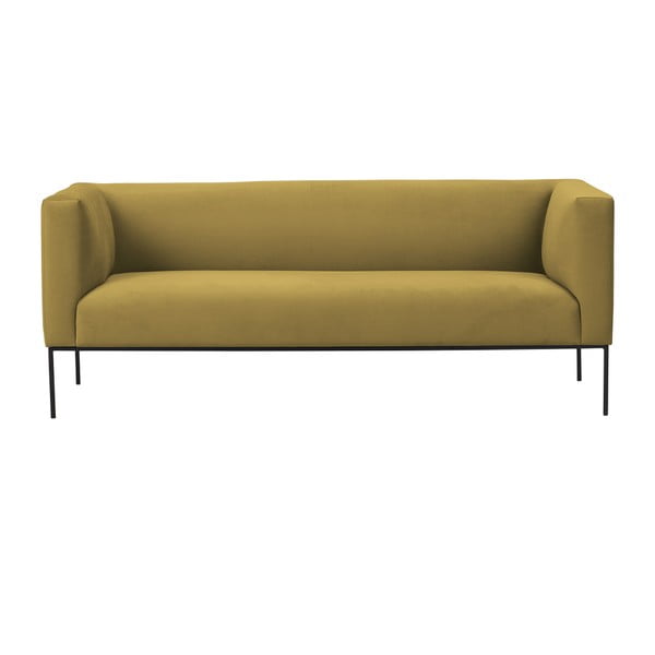 Žlutá trojmístná pohovka Windsor & Co Sofas Neptune