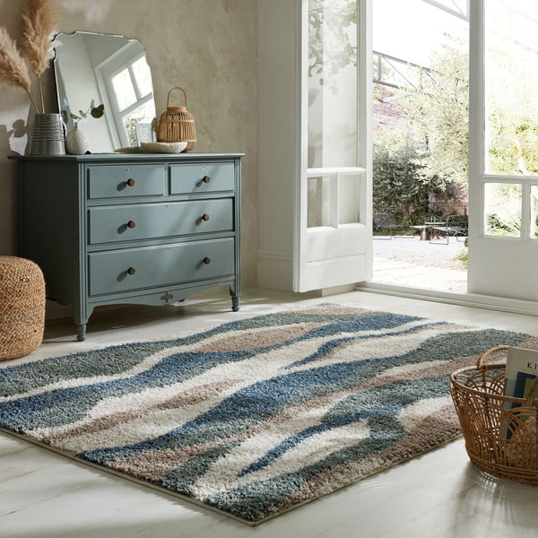 Tappeto verde-blu 80x150 cm Stream - Flair Rugs-image-1