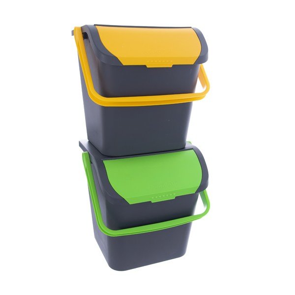 Bidone in plastica per rifiuti differenziati 28 l Eko - Orion-image-2