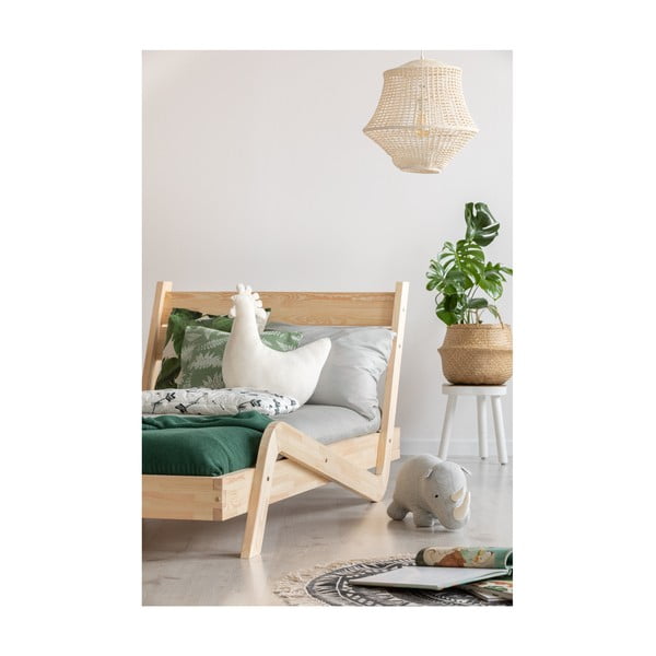 Letto per bambini in legno di pino Zigzag, 80 x 200 cm - Adeko-image-1