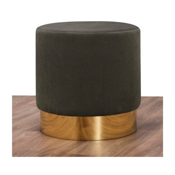 Pouf Olga grigio scuro - Balcab Home-image-1