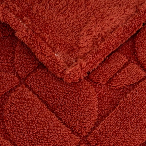 Coperta color mattone in micropile 130x160 cm Mid Century – Casa Selección-image-1