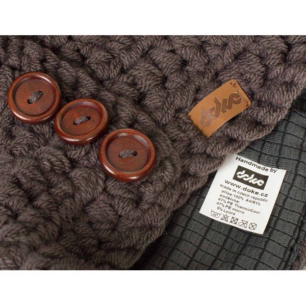 Cappello Nature Slate marrone lavorato a mano all'uncinetto - DOKE-image-2