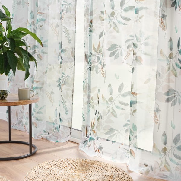 Tenda bianco-verde 140x240 cm Dilaris - douceur d'intérieur-image-1